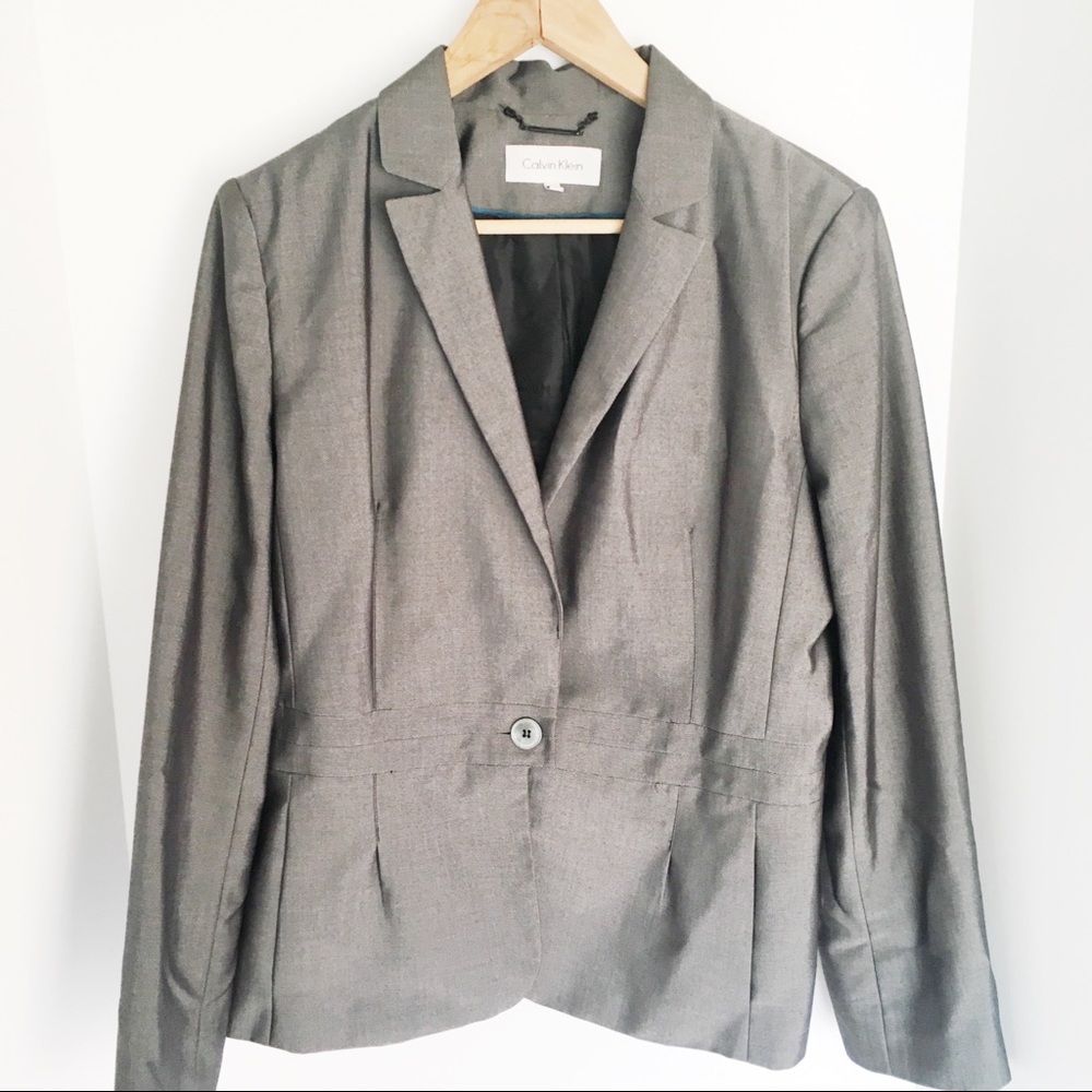 Calvin Klein gray Blazer